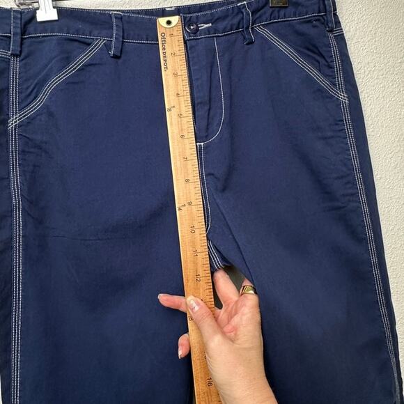 NWT G1 Goods Paper Boy Pant Navy Work Jeans Women’s Size 10 Straight - Picture 11 of 12
